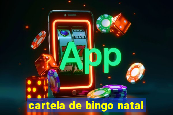 cartela de bingo natal